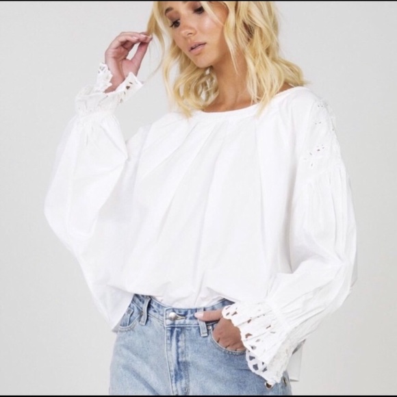 Free People Tops - Free People Wishing Well Bell Sleeve Crop Top